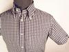 'BRUTUS TRIMFIT' Seventies Mod Mens Shirt - BLACK